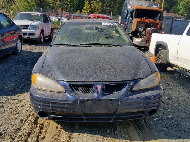 1G2NE12T11M527905 - 2001 PONTIAC GRAND AM S BLUE photo 9