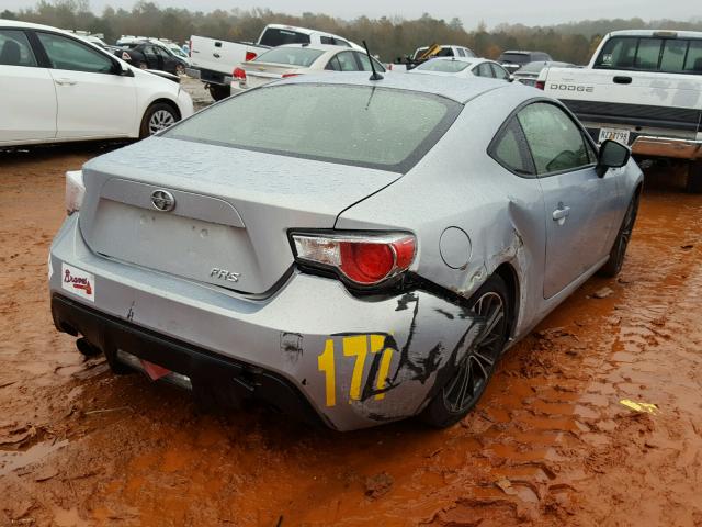 JF1ZNAA16D2729481 - 2013 TOYOTA SCION FR-S SILVER photo 4