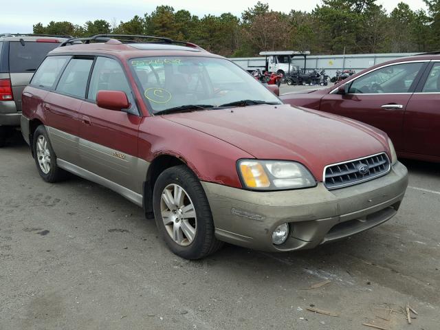 4S3BH686X37607208 - 2003 SUBARU LEGACY OUT RED photo 1