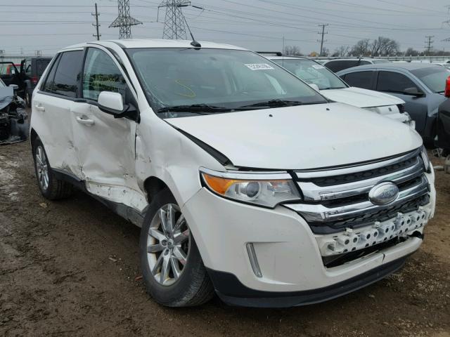 2FMDK4JC3CBA07387 - 2012 FORD EDGE SEL WHITE photo 1