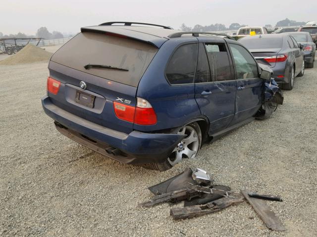 5UXFB335X2LH34015 - 2002 BMW X5 4.4I BLUE photo 4