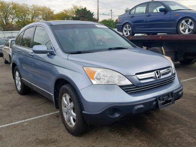 JHLRE48738C051376 - 2008 HONDA CR-V EXL BLUE photo 1