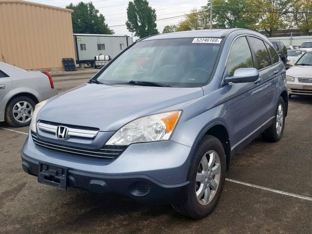 JHLRE48738C051376 - 2008 HONDA CR-V EXL BLUE photo 2