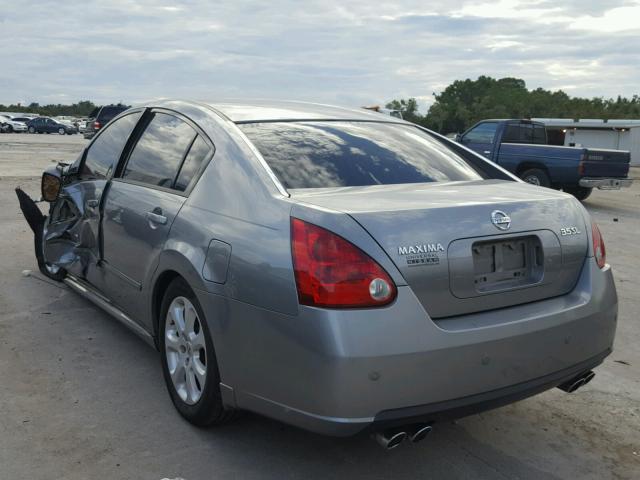 1N4BA41E27C811658 - 2007 NISSAN MAXIMA SE GRAY photo 3