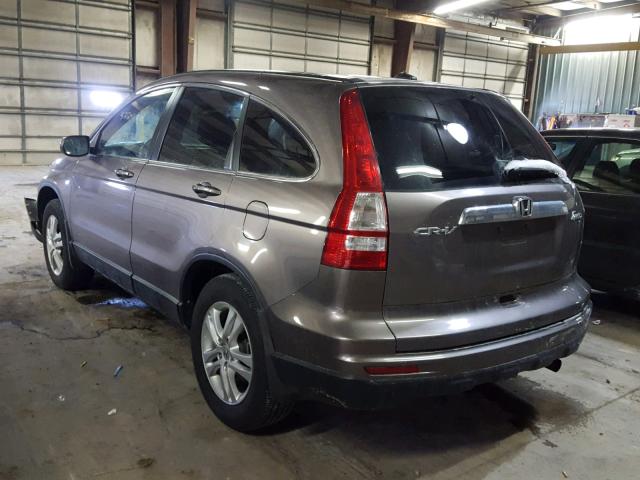 5J6RE4H7XBL035593 - 2011 HONDA CR-V EXL BROWN photo 3