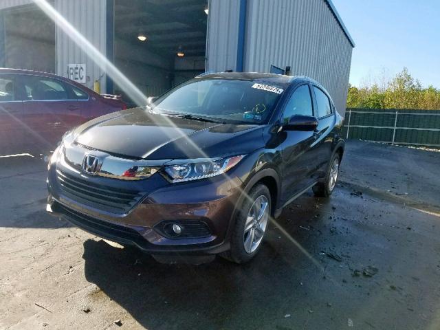 3CZRU6H71KM702130 - 2019 HONDA HR-V EXL PURPLE photo 2