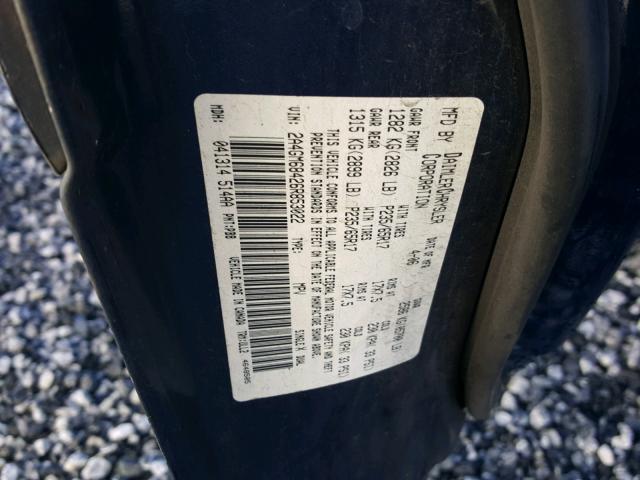 2A4GM68426R853022 - 2006 CHRYSLER PACIFICA T BLUE photo 10