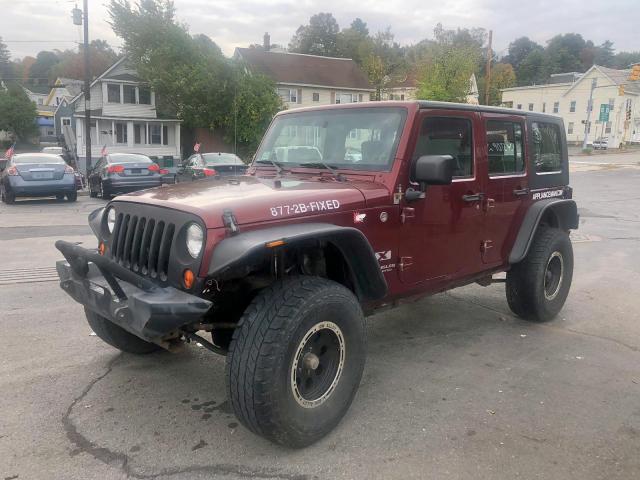 1J4GA39157L110442 - 2007 JEEP WRANGLER X RED photo 2