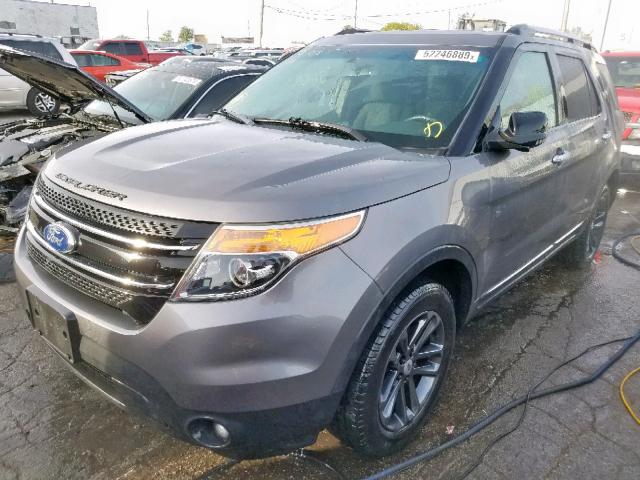 1FM5K8D86DGA27145 - 2013 FORD EXPLORER X GRAY photo 2