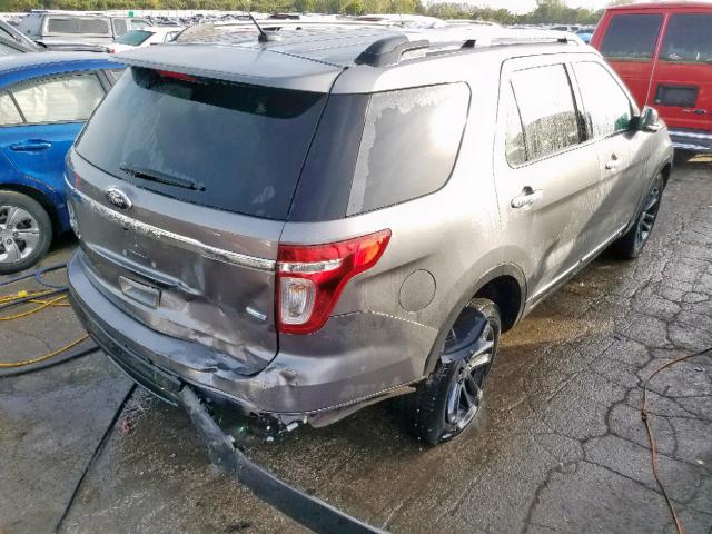 1FM5K8D86DGA27145 - 2013 FORD EXPLORER X GRAY photo 4