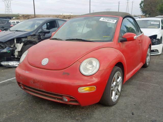3VWCD21Y14M300955 - 2004 VOLKSWAGEN NEW BEETLE წითელი ფოტო 2