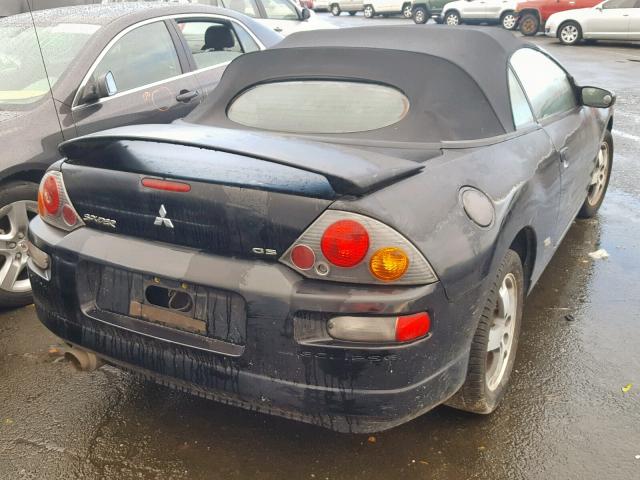 4A3AE45G33E090655 - 2003 MITSUBISHI ECLIPSE SP BLACK photo 4