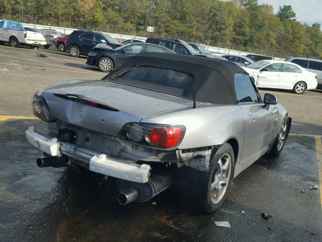 JHMAP11401T002353 - 2001 HONDA S2000 SILVER photo 4