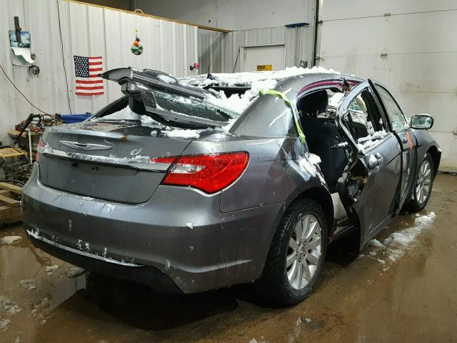 1C3CCBBB9CN103752 - 2012 CHRYSLER 200 TOURIN GRAY photo 4