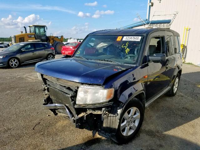 5J6YH1H73AL006064 - 2010 HONDA ELEMENT EX BLUE photo 2