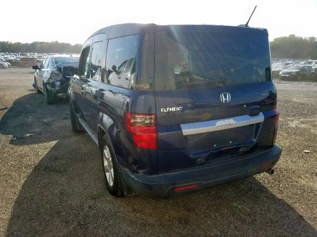 5J6YH1H73AL006064 - 2010 HONDA ELEMENT EX BLUE photo 3