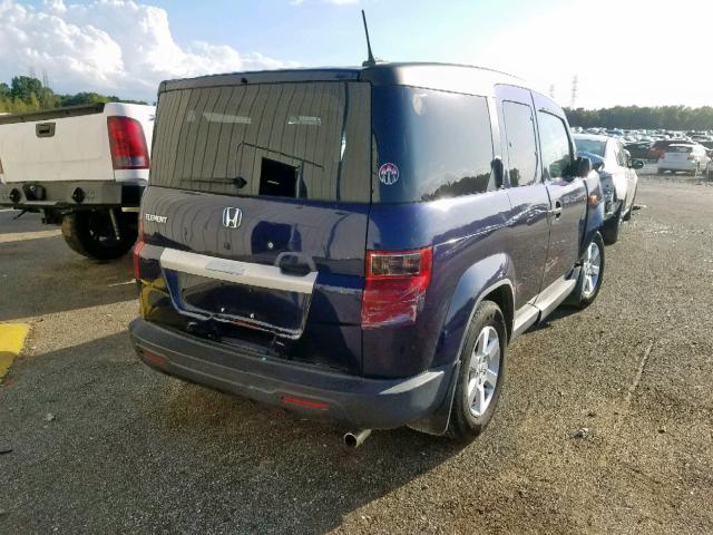 5J6YH1H73AL006064 - 2010 HONDA ELEMENT EX BLUE photo 4