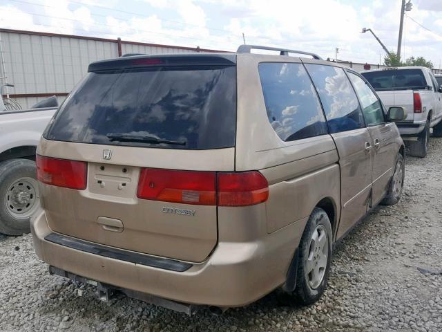 2HKRL18691H538648 - 2001 HONDA ODYSSEY EX GOLD photo 4