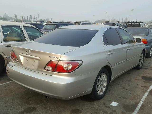 JTHBF30GX36001775 - 2003 LEXUS ES 300 SILVER photo 4