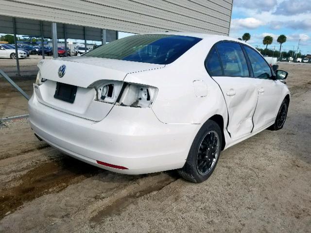 3VW2K7AJ4CM334534 - 2012 VOLKSWAGEN JETTA BASE Սպիտակ լուսանկար 4