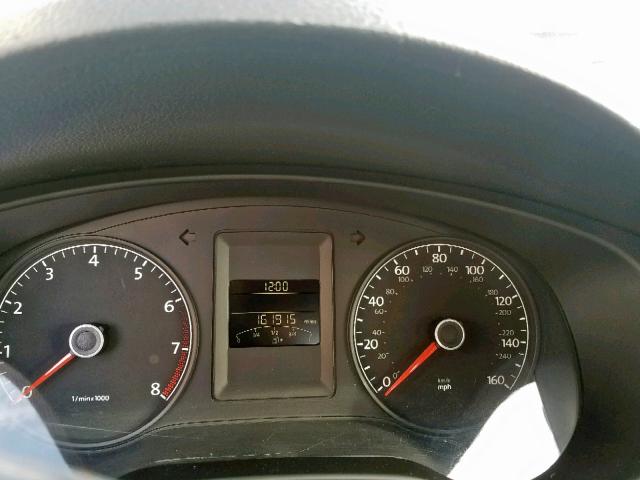 3VW2K7AJ4CM334534 - 2012 VOLKSWAGEN JETTA BASE Սպիտակ լուսանկար 8