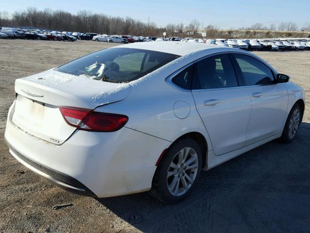 1C3CCCAB4FN552350 - 2015 CHRYSLER 200 LIMITE WHITE photo 4