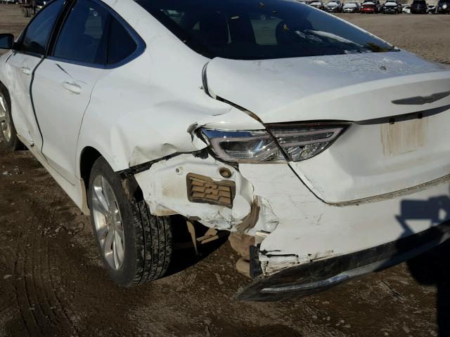 1C3CCCAB4FN552350 - 2015 CHRYSLER 200 LIMITE WHITE photo 9