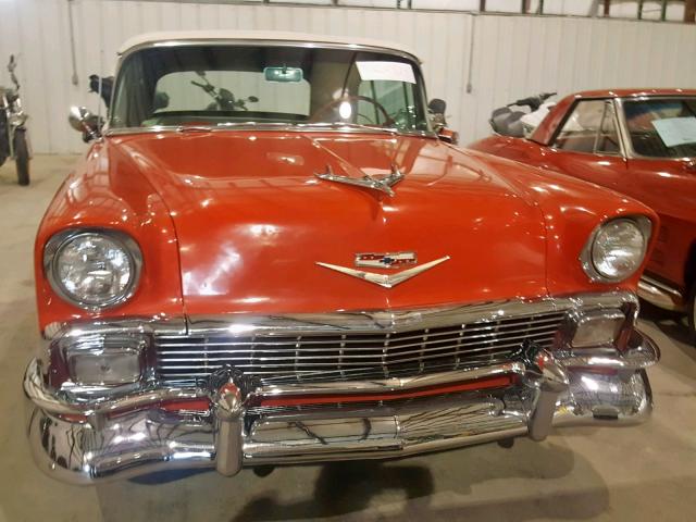 VC56N068579 - 1956 CHEVROLET BELAIR RED photo 9