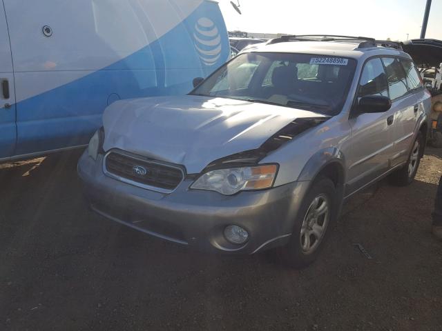 4S4BP61CX76337634 - 2007 SUBARU OUTBACK SILVER photo 2