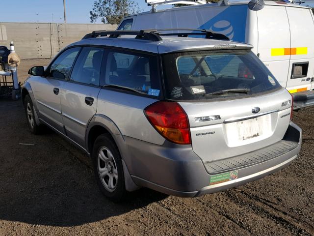 4S4BP61CX76337634 - 2007 SUBARU OUTBACK SILVER photo 3