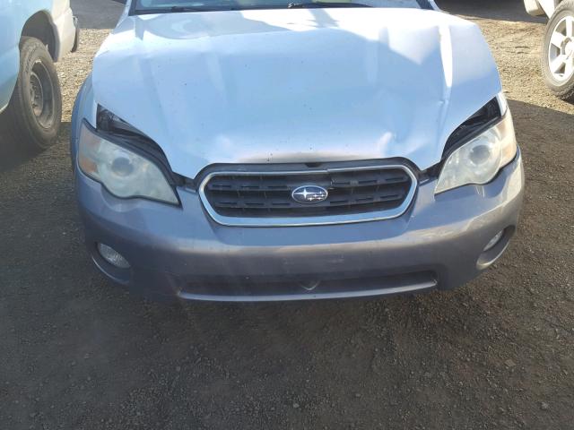 4S4BP61CX76337634 - 2007 SUBARU OUTBACK SILVER photo 7