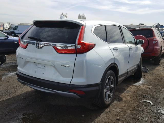 2HKRW2H89JH624587 - 2018 HONDA CR-V EXL WHITE photo 4