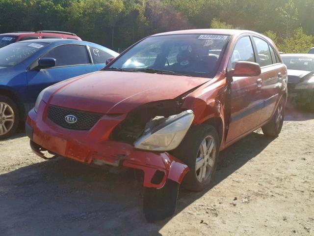 KNADE163566182355 - 2006 KIA RIO 5 ORANGE photo 2