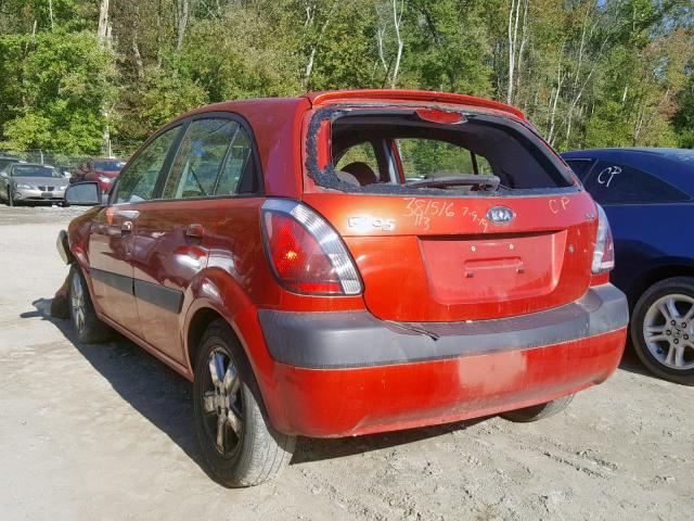 KNADE163566182355 - 2006 KIA RIO 5 ORANGE photo 3