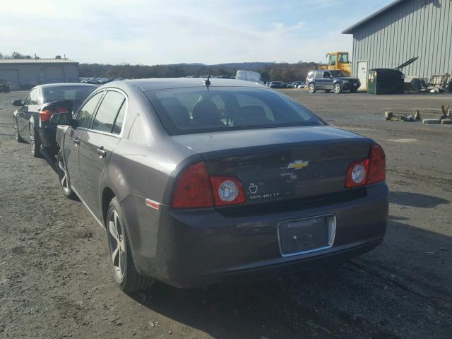 1G1ZC5E11BF213867 - 2011 CHEVROLET MALIBU 1LT CHARCOAL photo 3