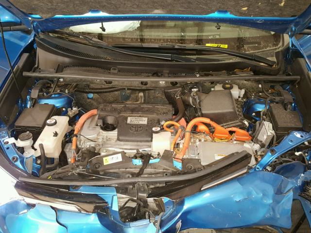 JTMDJREV8HD153737 - 2017 TOYOTA RAV4 HV LI BLUE photo 7