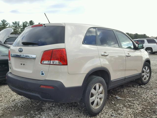 5XYKT3A10BG120001 - 2011 KIA SORENTO BA CREAM photo 4