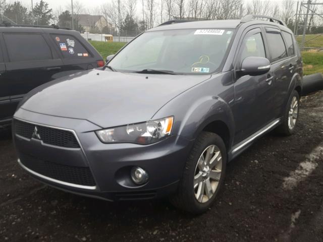 JA4JT3AW2CU003957 - 2012 MITSUBISHI OUTLANDER BLUE photo 2