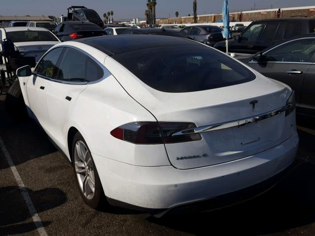 5YJSA1H10EFP36857 - 2014 TESLA MODEL S WHITE photo 3