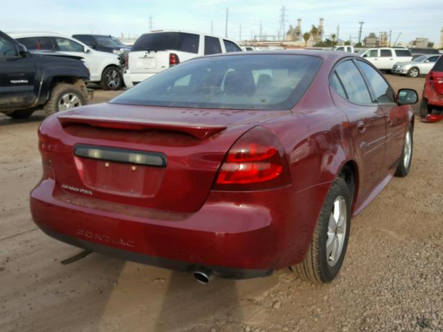 2G2WP552661113398 - 2006 PONTIAC GRAND PRIX RED photo 4