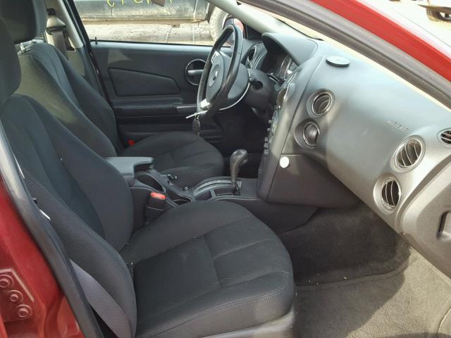 2G2WP552661113398 - 2006 PONTIAC GRAND PRIX RED photo 5