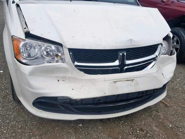 2C4RDGBG3DR644358 - 2013 DODGE GRAND CARA WHITE photo 9