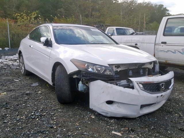 1HGCS228X9A005429 - 2009 HONDA ACCORD EXL WHITE photo 1