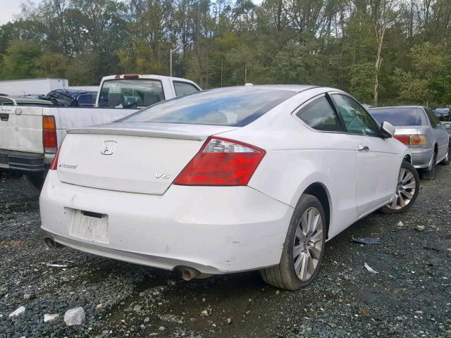 1HGCS228X9A005429 - 2009 HONDA ACCORD EXL WHITE photo 4