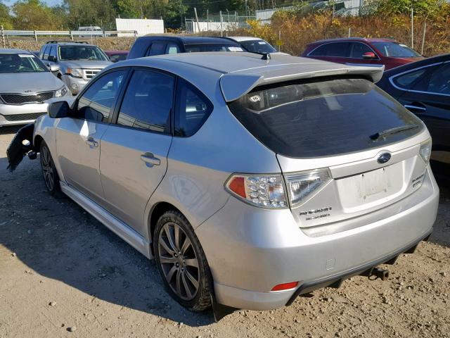 JF1GH7G63AG802549 - 2010 SUBARU IMPREZA WR SILVER photo 3