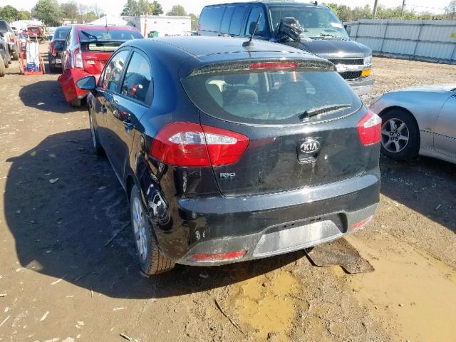 KNADM5A31D6285142 - 2013 KIA RIO LX BLACK photo 3