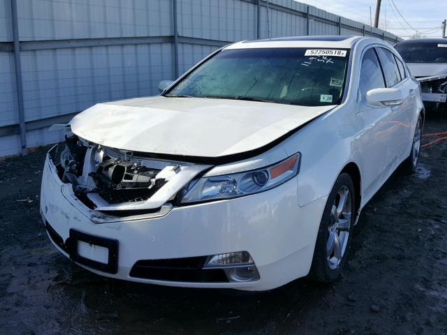 19UUA9F53AA004787 - 2010 ACURA TL WHITE photo 2