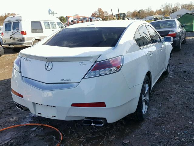 19UUA9F53AA004787 - 2010 ACURA TL WHITE photo 4