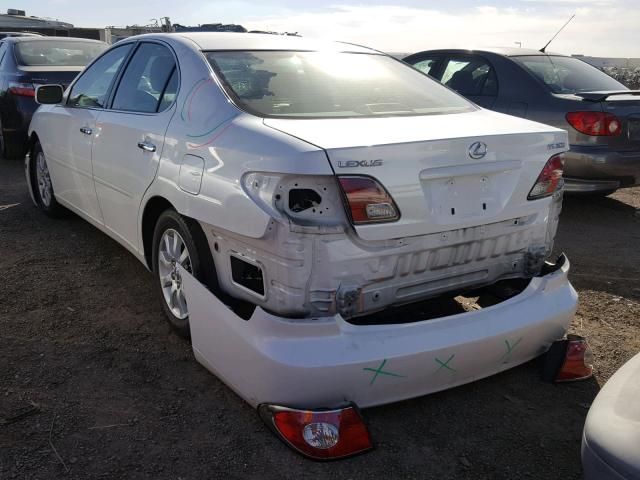 JTHBF30G225032653 - 2002 LEXUS ES 300 WHITE photo 3