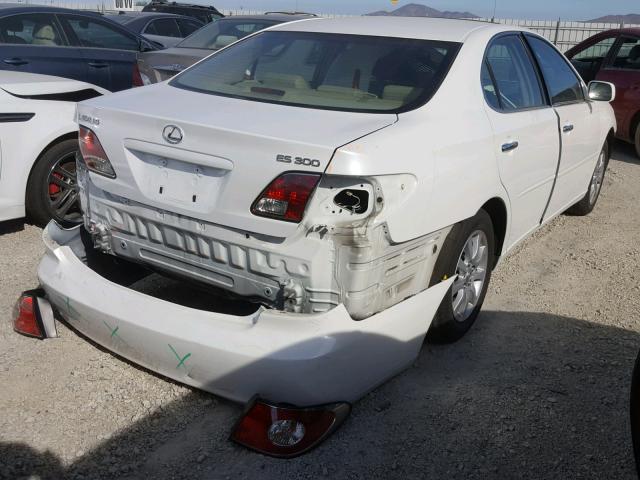 JTHBF30G225032653 - 2002 LEXUS ES 300 WHITE photo 4